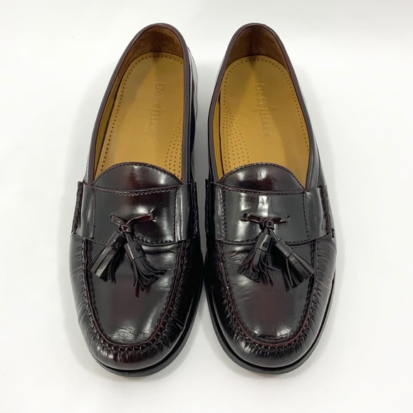 COLE HAAN Pinch Tassel Burgundy 11 D Loafers - Picture 2 of 7